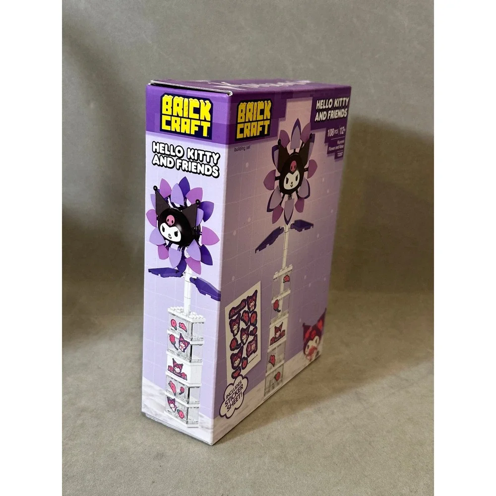 Brick Craft Hello Kitty Kuromi Flower and‎ Vase Building Set 108 Pcs 72267 NEW